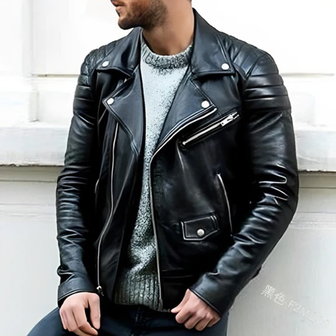 Craig| Men's Faux Leather Jacket |Bomber