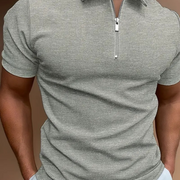 David| Men's Collar Half-Zip| Short Sleeve