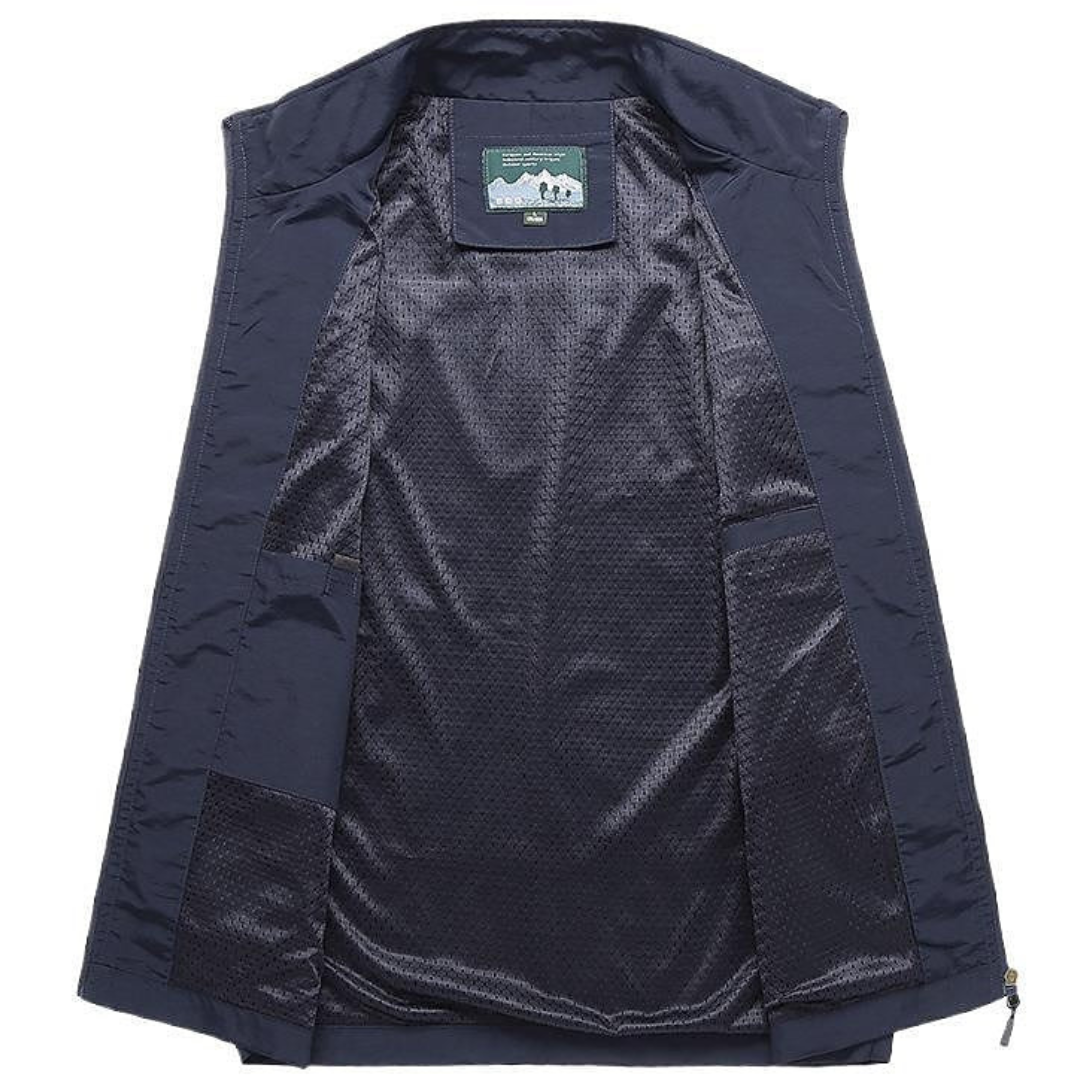 Vincent| Men's Zip-up Vest|Collar