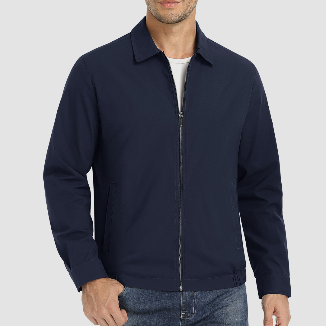Miles| Men's Lightweight Bomber Jacket |Collar