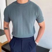 Myles| Men's Ribbed T-Shirt| Short Sleeve