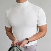 Declan| Men's Turtleneck Shirt| Short Sleeve
