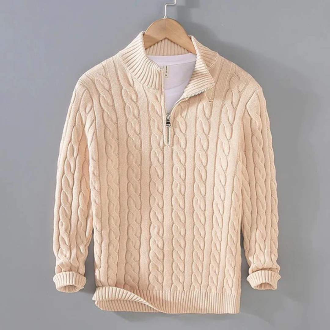 Valentino Zip Knit Sweater