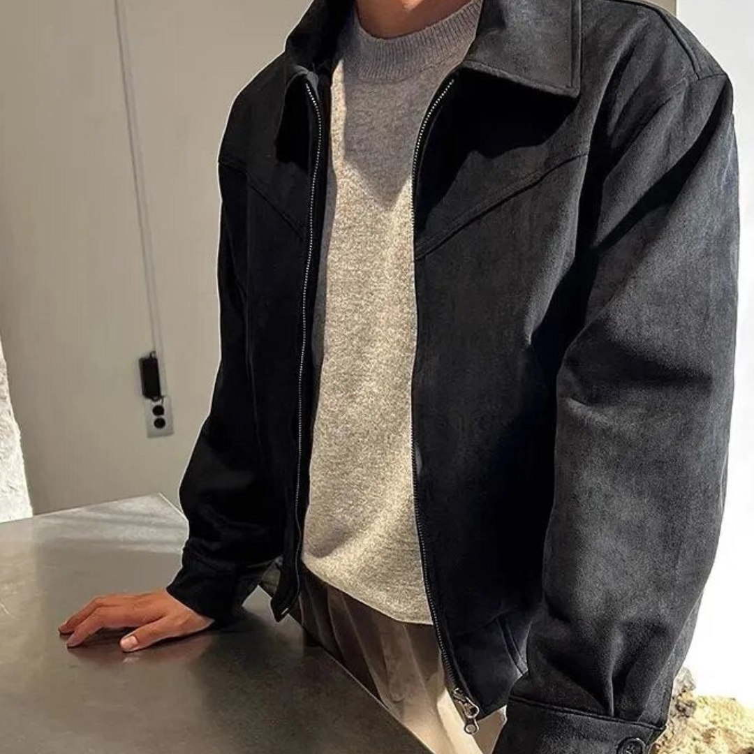 Lucuio| Men's Waist Trench Jacket| Bomber