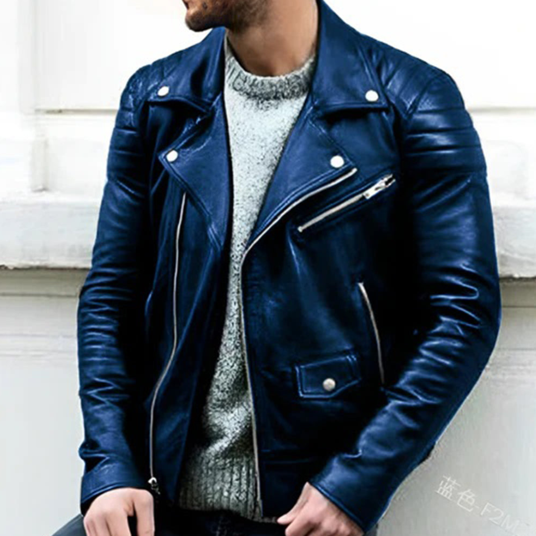 Craig| Men's Faux Leather Jacket |Bomber