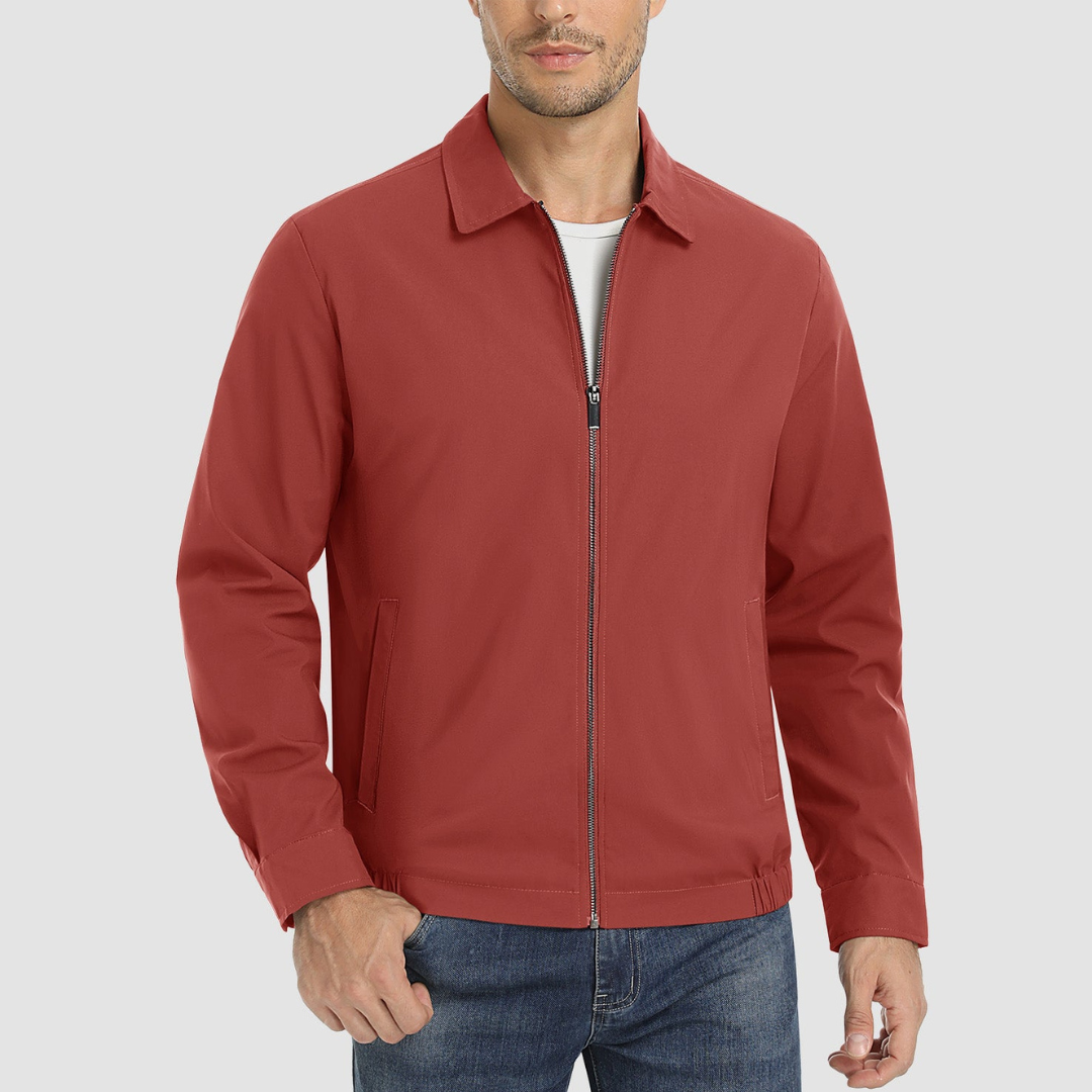 Miles| Men's Lightweight Bomber Jacket |Collar