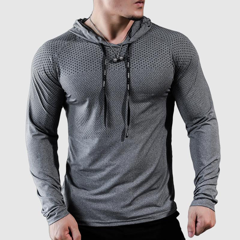 Men's sporty hoodie – breathable, quick-drying and lightweight