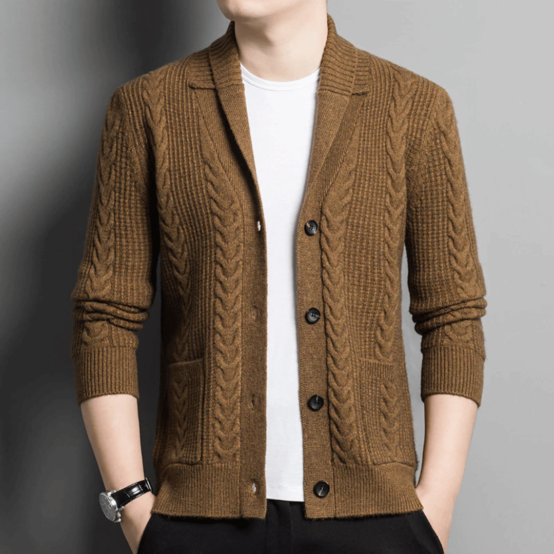 Marcus Reverie Jacquard Knit Cardigan