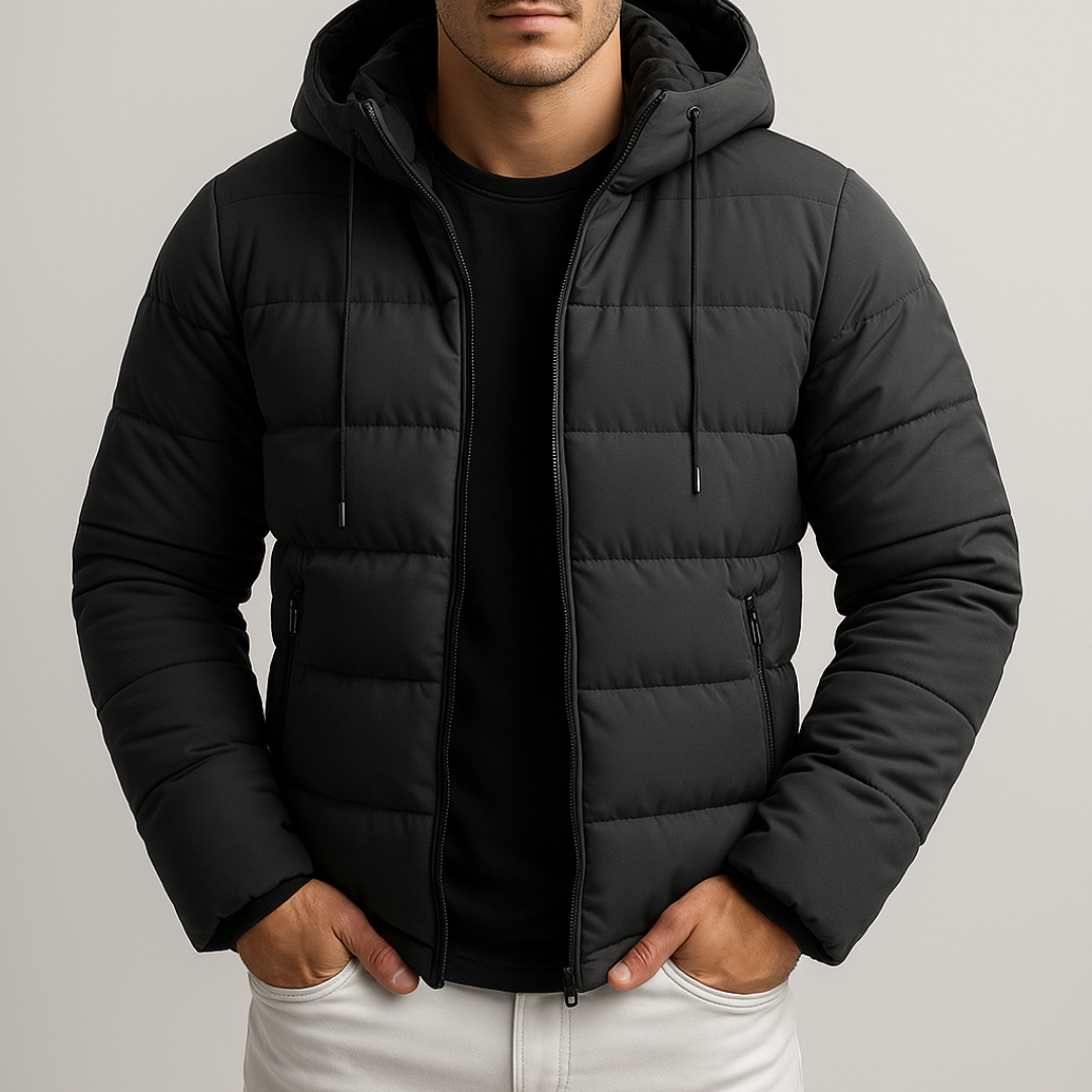 Mark| Mens Casual Hooded Parka Jacket| Puffer