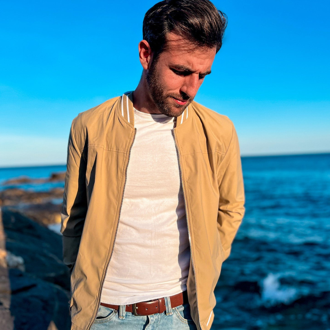 Grayson| Men's Bomber Lightweight Jacket | Varsity