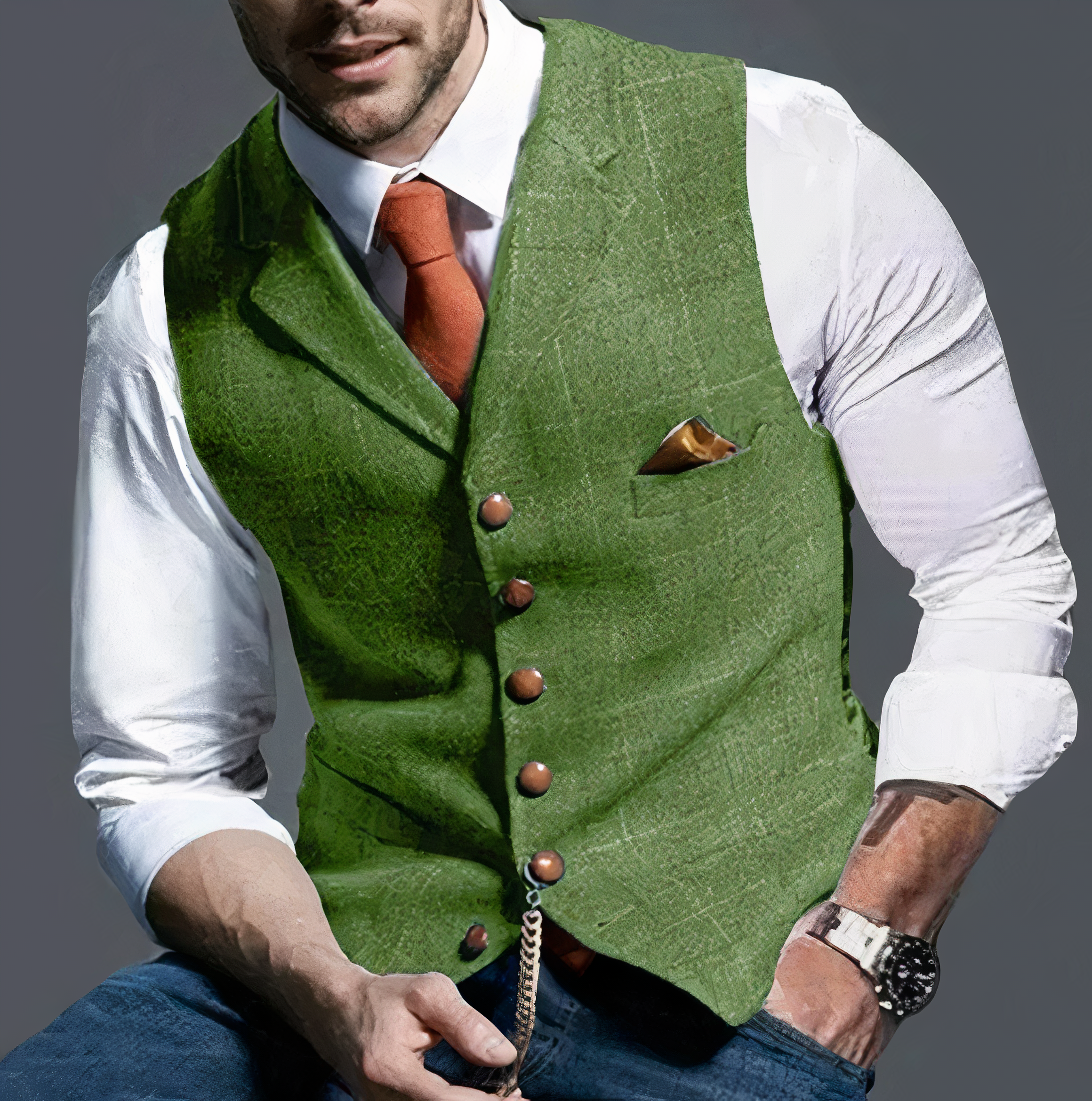 Checked Vest for Men - Benjamin