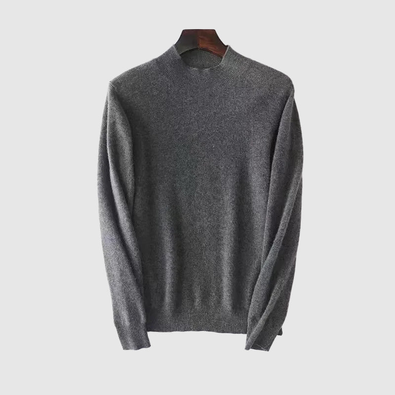 Alessandro Veneti Forio Wool Sweater – Luxurious Wool Blend with Subtle Mock Neck