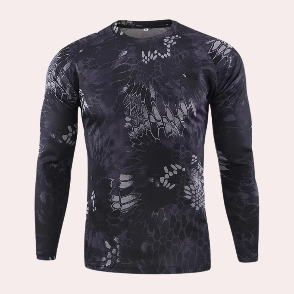 Men's Slim Fit Sweatshirt – 3D Printed Long Sleeve Crew Neck