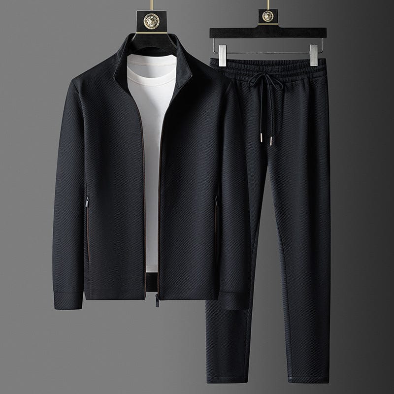 Men's Quality Tracksuit Set - Premium Zip-Up Jacket and Drawstring Pants for Comfort and Style