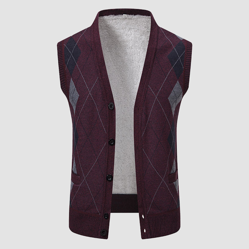 Roberto Russo Diamond Knit Cardigan – Diamond Pattern and Modern Cut