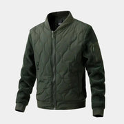 Quilted Bomber Jacket with Sherpa Sleeves – Warm, Stylish, Comfortable