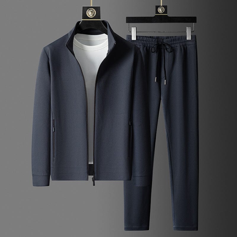 Men's Quality Tracksuit Set - Premium Zip-Up Jacket and Drawstring Pants for Comfort and Style