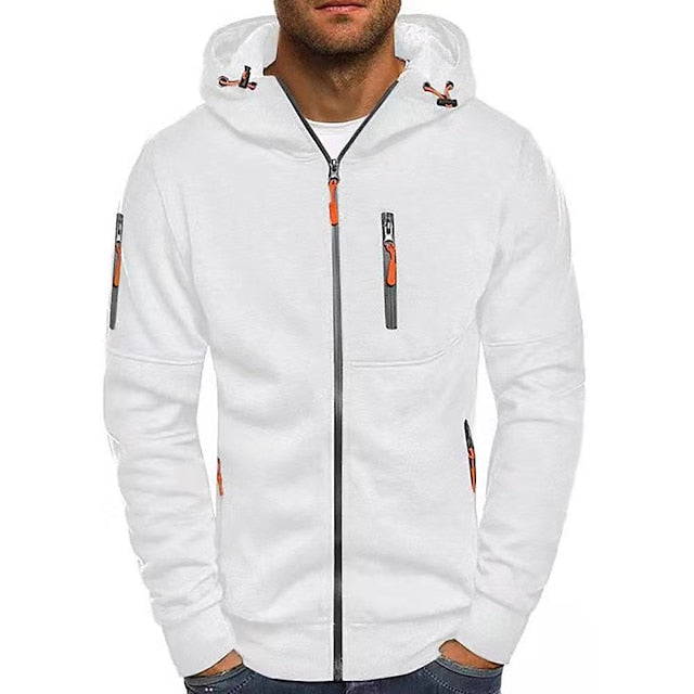 Maximilian Men's Sweatshirt – Cozy Fleece Hoodie with Zipper and Pockets